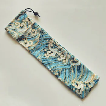 

Canvas Cutlery Storage Bag Drawstring Straw Storage Pouch WB323