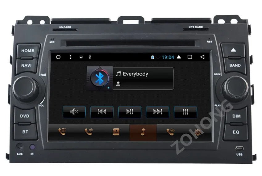 Best 2 din PIP Split Screen Android Car DVD Player GPS for Toyota Prado 120 Land Cruiser 120 CAR Navigation Radio RDS BT WIFI Map 23