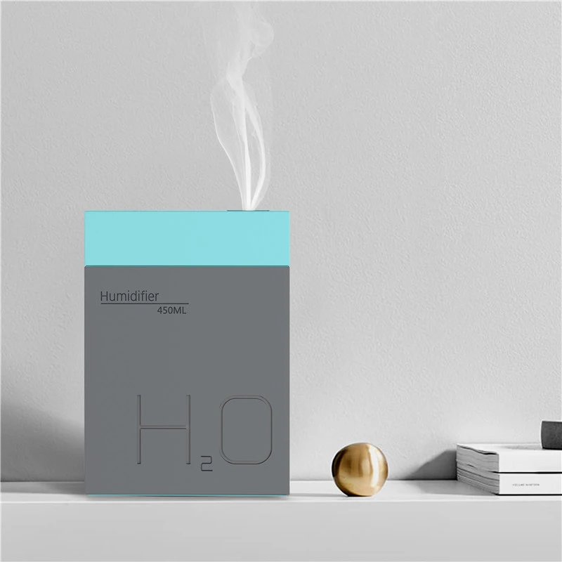 

450ML Ultrasonic Air Humidifier USB Essential Oil Aroma Diffuser Humidifiers Large Cpacity Diffusers for Home Car Mist Maker H