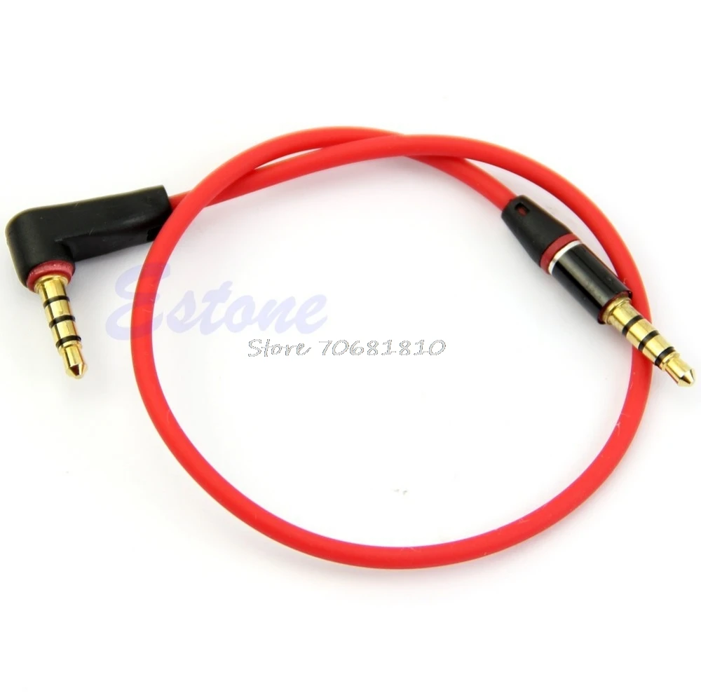 

3.5mm Aux Auxiliary Cord Male To Male Stereo Audio Cable For iPod MP3 Car Red