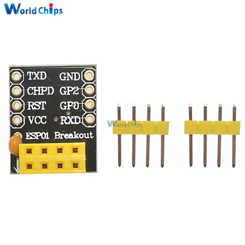 

2Pcs ESP8266 ESP-01 ESP-01S Breadboard Adapter PCB for Serial Wifi Transceiver Network Module New Arrival