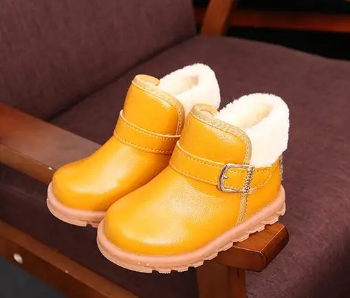 Детские зимние ботинки мартинсы из ПУ кожи 21 30|winter children snow boots|boots boyschildren boots |