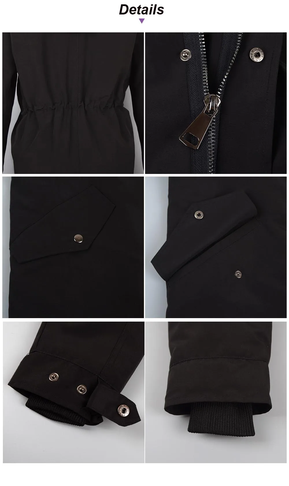 real fur coat details