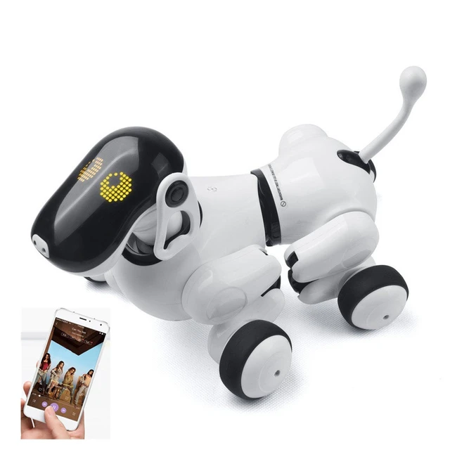 Robot intelligent pour chien, chiot, contrôle par application Go, jouet RC,  danse, musique, capteur tactile, ia
