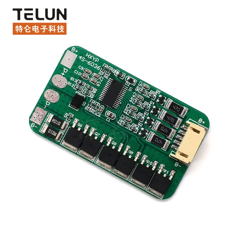 

4S 4 string 12.8V 14.6V 20A current limit lithium iron phosphate battery protection board with balanced solar anti overcharge