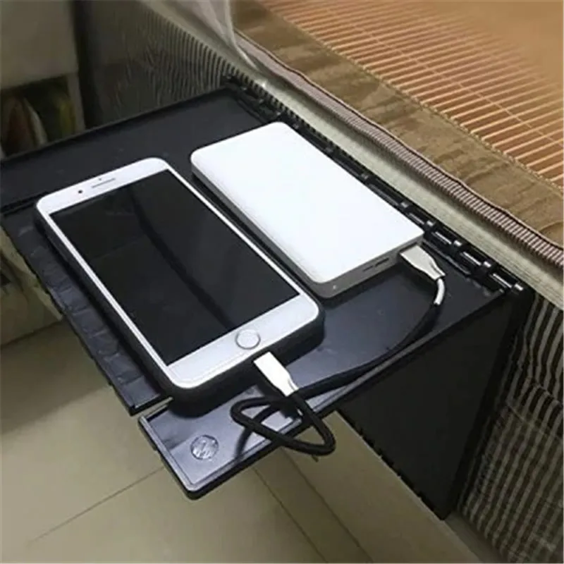 

Black Holder Sofa Bed Bedside Folding Attachment Computer Desk Shelf Bracket for Storage Portable Household Artifact storage