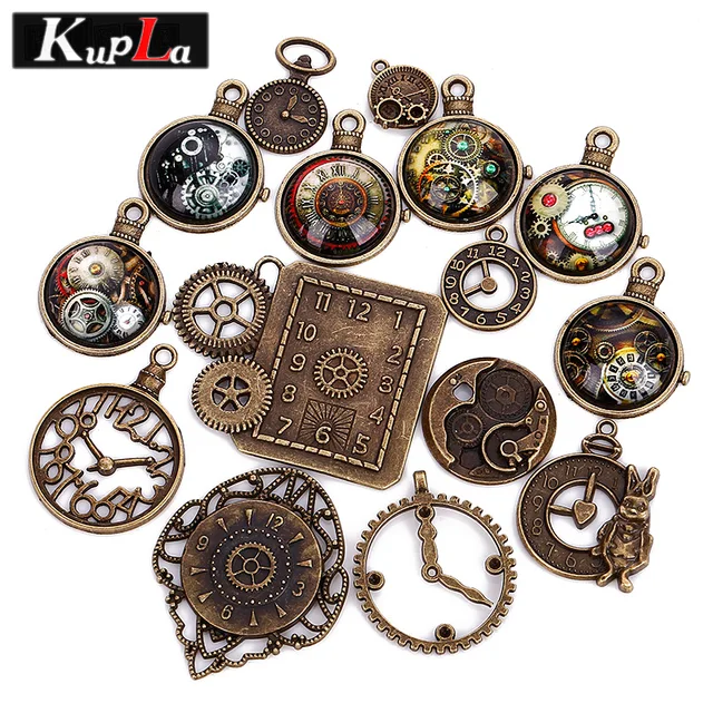 Vintage Charms Metal Mixed Clock Charms for Jewelry Making DIY Handmade Decorati Vintage Charms Metal Mixed Clock Charms for Jewelry Making DIY Handmade Decorati