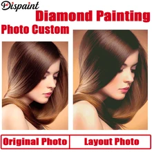 Необычная фотография на заказ Алмазная вышивка крестиком полная квадратная/круглая Стразы DIY Алмазная 3D Алмазная вышивка подарок распродажа