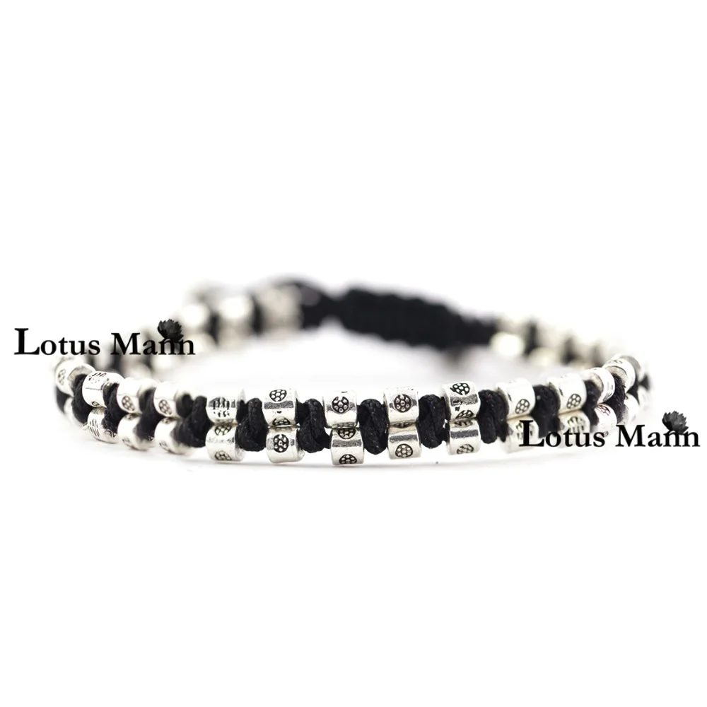 

Lotus mann metal double layer knitted bracelet - christmas gift