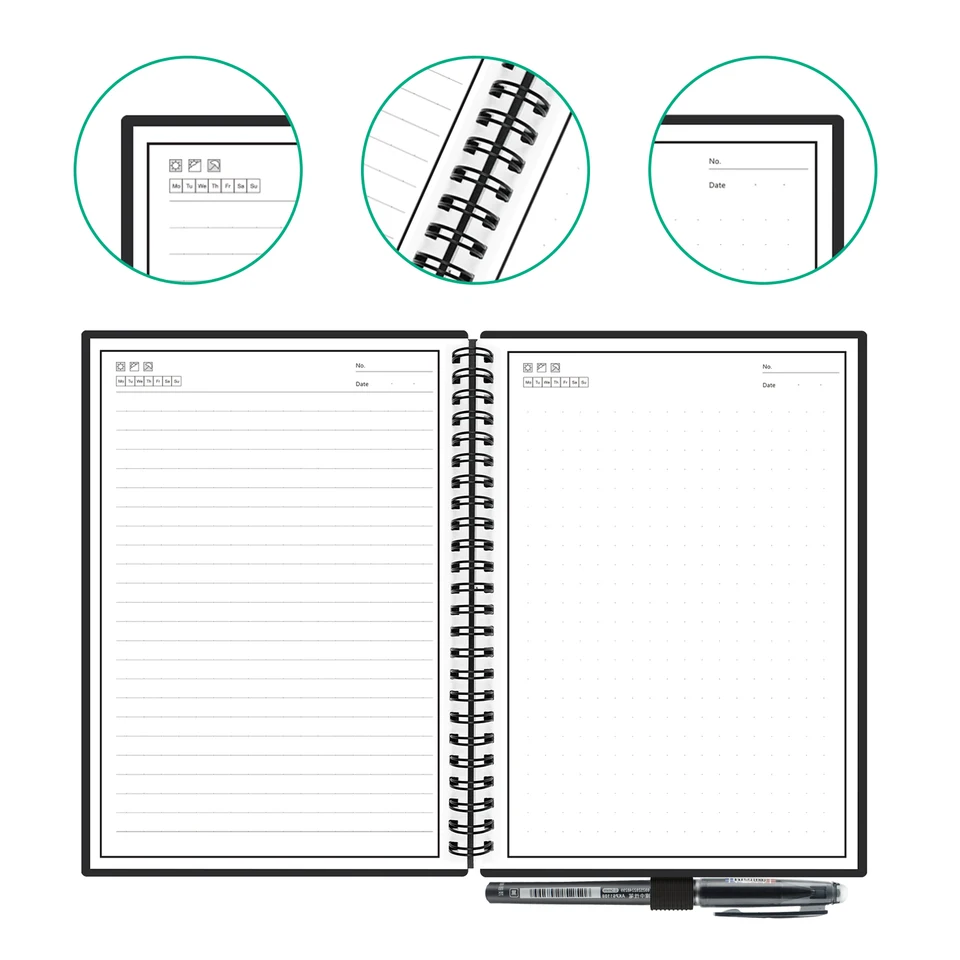 Carnet De Notes Reutilisable Carnet De Notes Effacable Bloc Notes Stockage Intelligent En Nuage Application De Stockage Flash Bloc Notes Avec Stylo Aliexpress