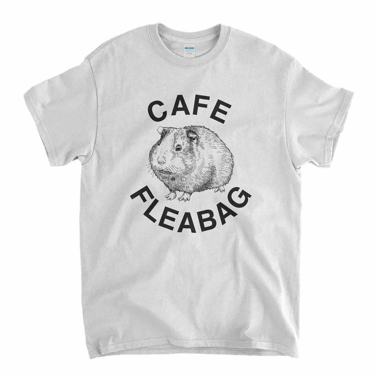 Cafe Fleabag T shirt - Guinea Pig Café Old Skool Hooligans Cult TV Comedy | Мужская одежда