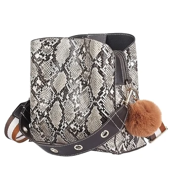 

LANLOU women bag New handbag shoulder bag luxury handbags women bags designer High-grade Snake leather fashion messenger bag
