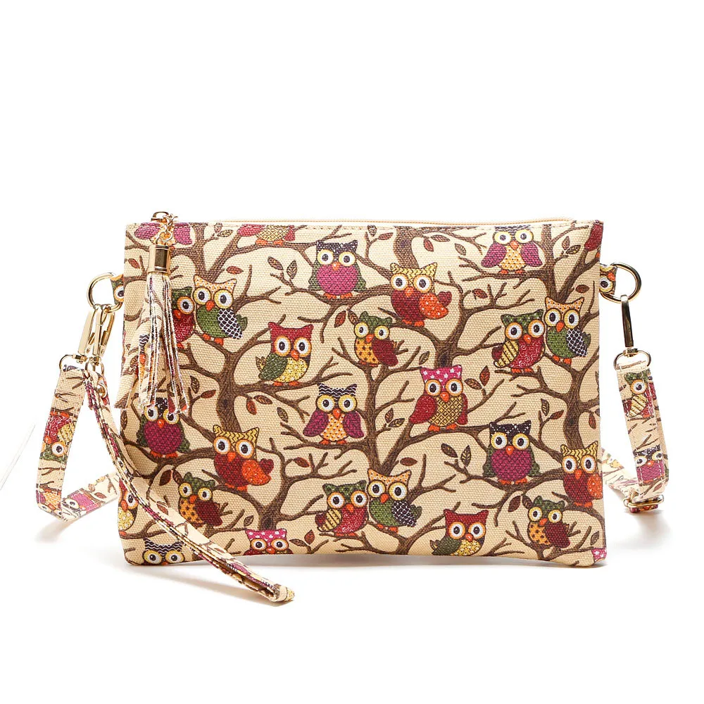 

New Printing Owl Tote Bags Women Shoulder Bag Handbags Postman Package brand new and high quality Solid Color Portable #1