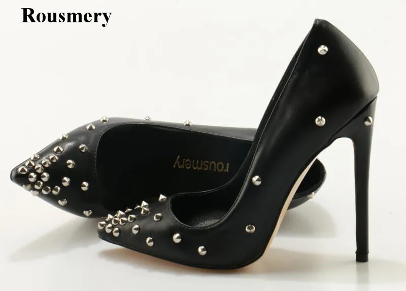 ladies leather heels