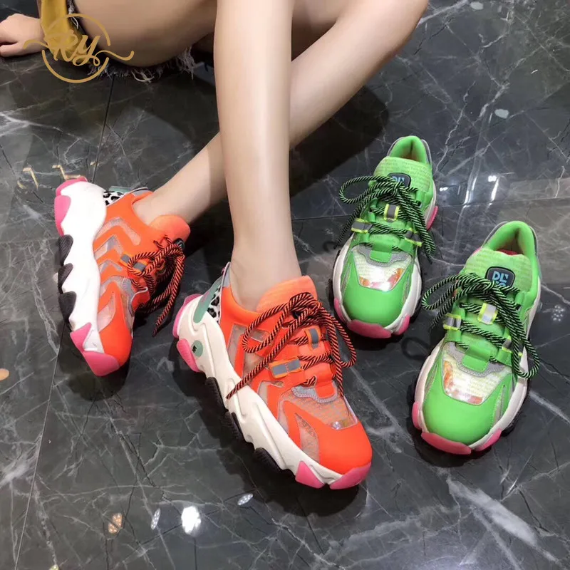 

RY-RELAA women sneakers Genuine Leather off white shoes summer designer shoes new luxury shoes women designers 2018 ins style