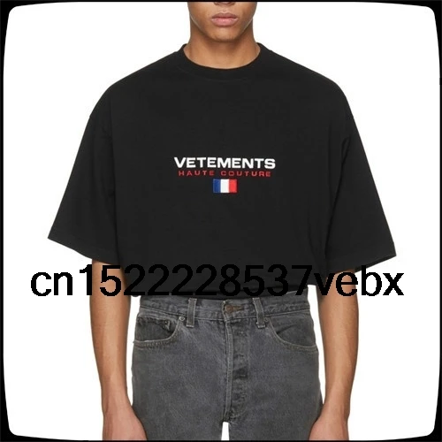 

Vetements Print Casual Short Sleeve Cotton Men T Shirt