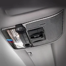 Для Bmw E70 E71 X5 X6 2008-2013 углеродного волокна Чтение свет купола Панель декоративная рамка Крышка отделка интерьера литье Стикеры