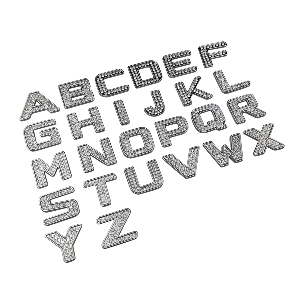 Сверкающих DIY письмо наклейка для Dodge Jaguar ISUZU Cadillac Mercedes AMG Honda Civic Smart KIA