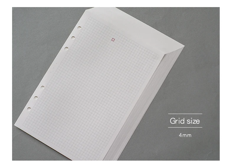 A5 A6 A7 свободный блокнот со съемными листами перезаправляемый спиральный переплет внутренняя страница записная книжка еженедельник ежемесячный планировщик, чтобы сделать список линий сетки внутри бумаги