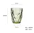 Embossed  household glass cup drink cup milk cup multicolour fruit juice cup hotel toothbrush cup water mug cold drink mug 9