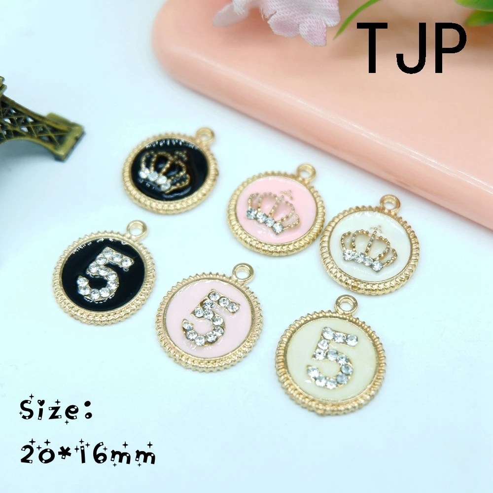 

Kawaii Rhinestone Five Clown Charms Pendants for DIY decoration bracelets necklace earring key chain Jewelry Making