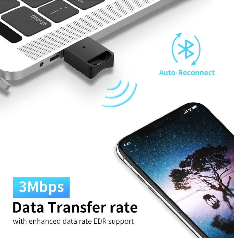 Bluetooth адаптер USB ключ ноутбук ПК беспроводная мышь динамик 4 0 музыкальный