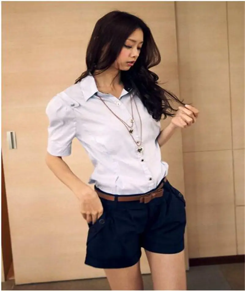 Новое поступление летние новые модные корейские женские Короткие повседневные Саржевые корейские шорты оверсайз без ремня S-XXXL