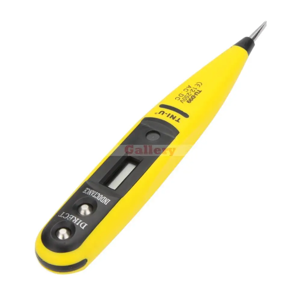 

TU-D99 Multifunctional Digital AC/DC Voltage Tester Pen Continuity Meter 12-250V W/LCD Display Electrical Instruments