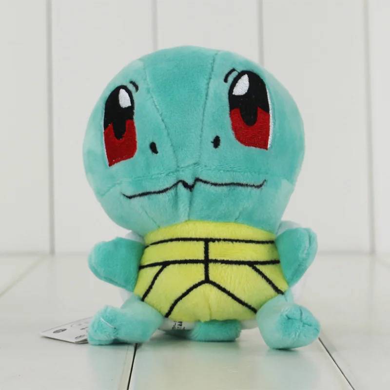 Аниме милый плюшевый драгонайт игрушка белки Bulbasaur чармандер Чаризард Lugia Mudkip Licario Lapras Totodile кукла - Цвет: 13cm Squirtle