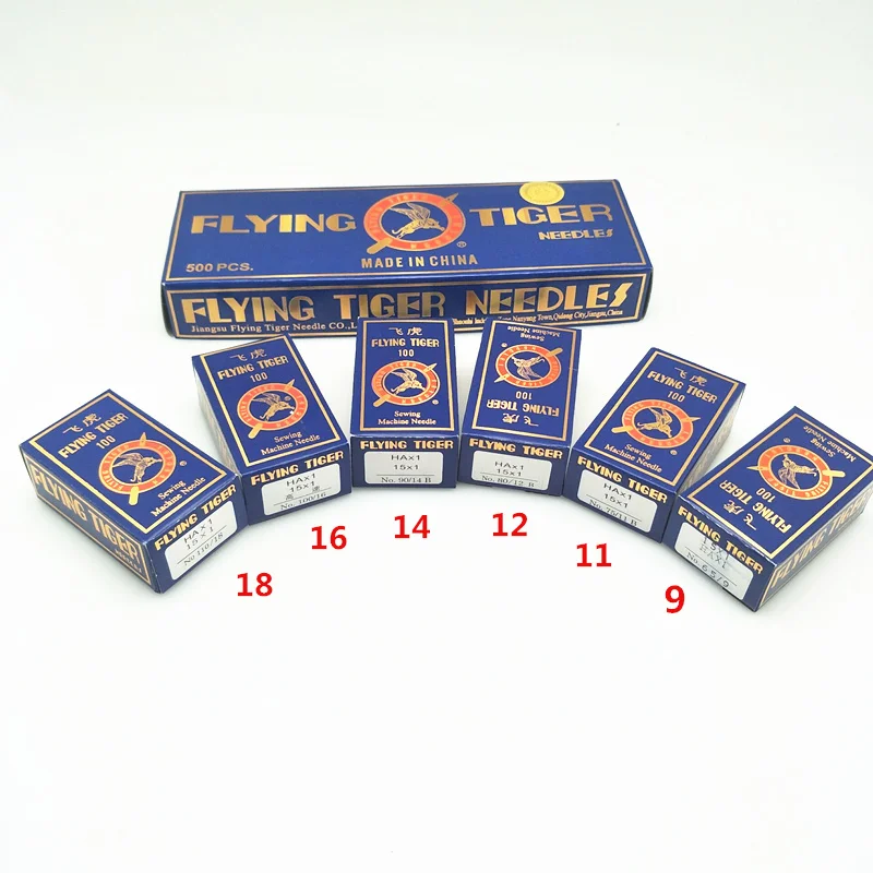 

High Quality 100pcs HA x 1,130/705H,15x1 Needles Size #9 #11 #12 #14 #16 #18 for singer juki brother bernina pfaff elna 5BB5500