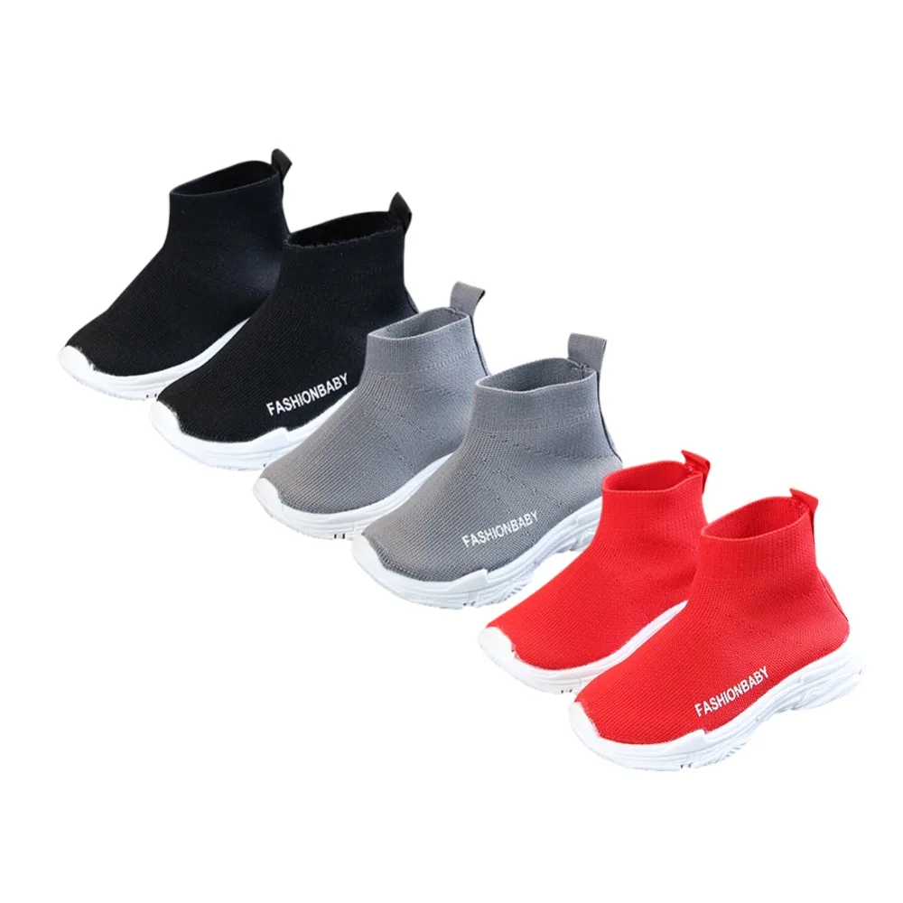 

Baby Boys Girls Sneakers Children Girls Sneaker Running Boy Casual Shoes Outdoor Anti-Slippery Kids Socks Shoe Sneaker 1-6Y New
