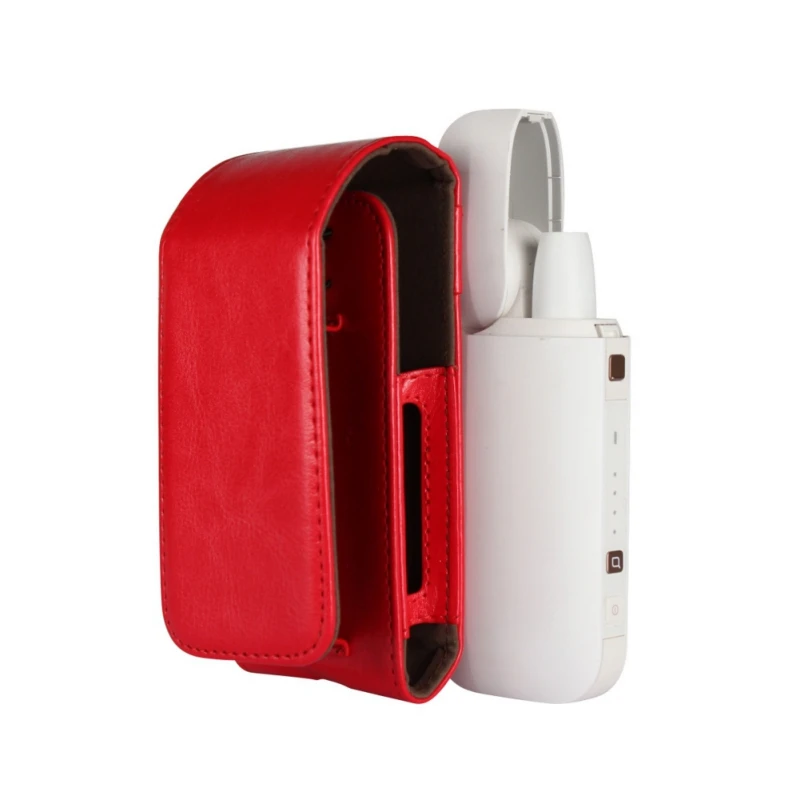 

2 In 1 Carrying Protective Case Cover For IQOS Electronic Cigarette PU Leather Lightweight Protective Holder