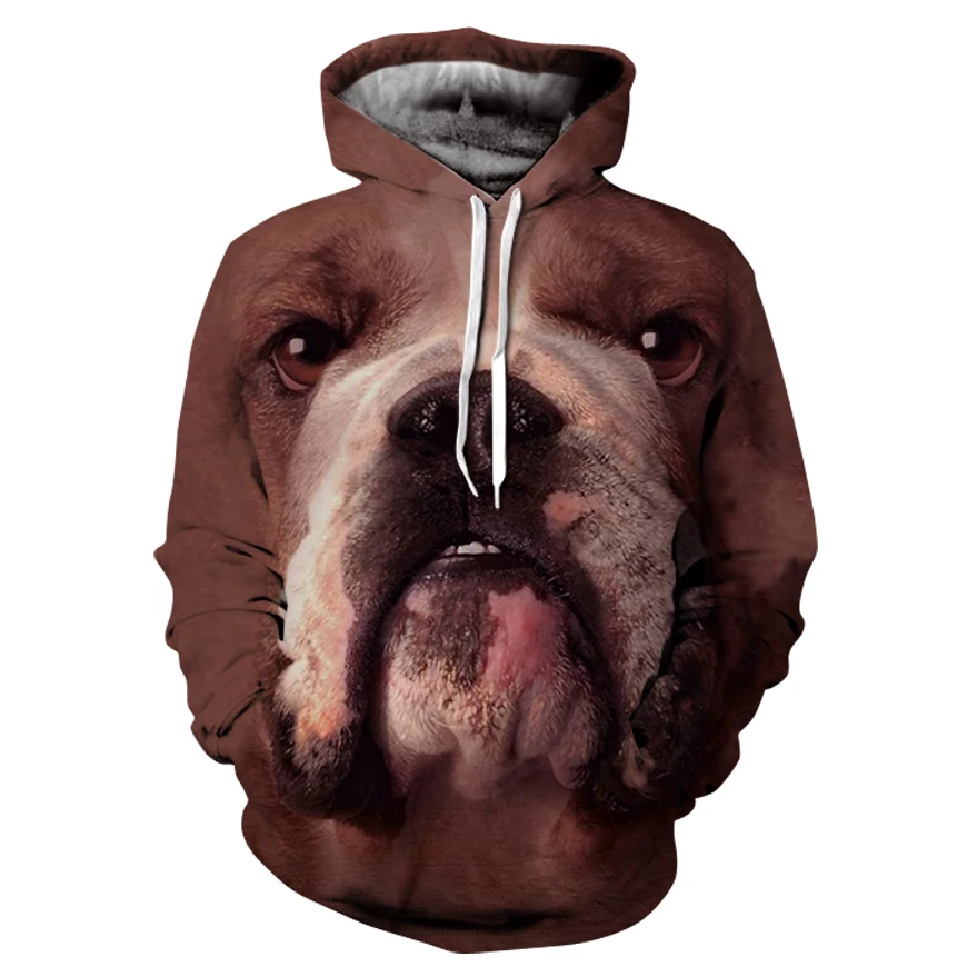 20173D Animal Hoodies Men Sweatshirts Shapi dog Printed pullover