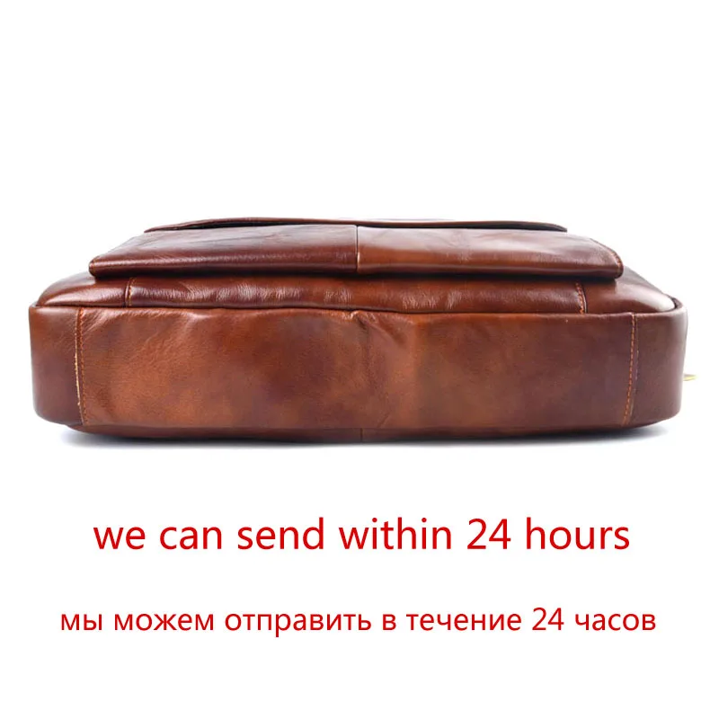 AETOO Genuine Leather genuine leather laptop bag Handbags Cowhide Men Crossbody Bag Men's Travel brown leather briefcase