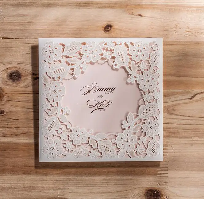 Online Get Pocket Size Wedding Invitation Cards Aliexpress Whole And Retail Open Door Invitation Cards Hot Paper Craft Custom Size Colour Logo Wedding Qj 47