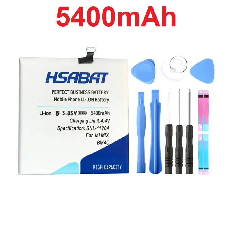 

HSABAT 100% New 5400mAh BM4C Battery for Xiaomi Mi Mix Batteries