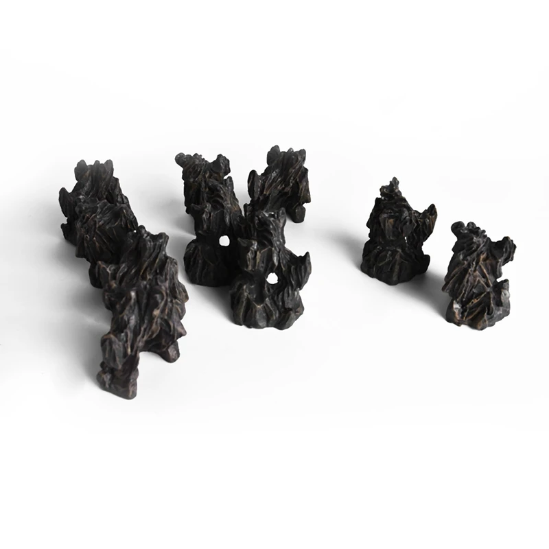 New-Stone Hill Figures Decorative Mountain Mini Fairy Garden Animals Statue Miniature Figurine Moss Micro-Landscape Ornaments