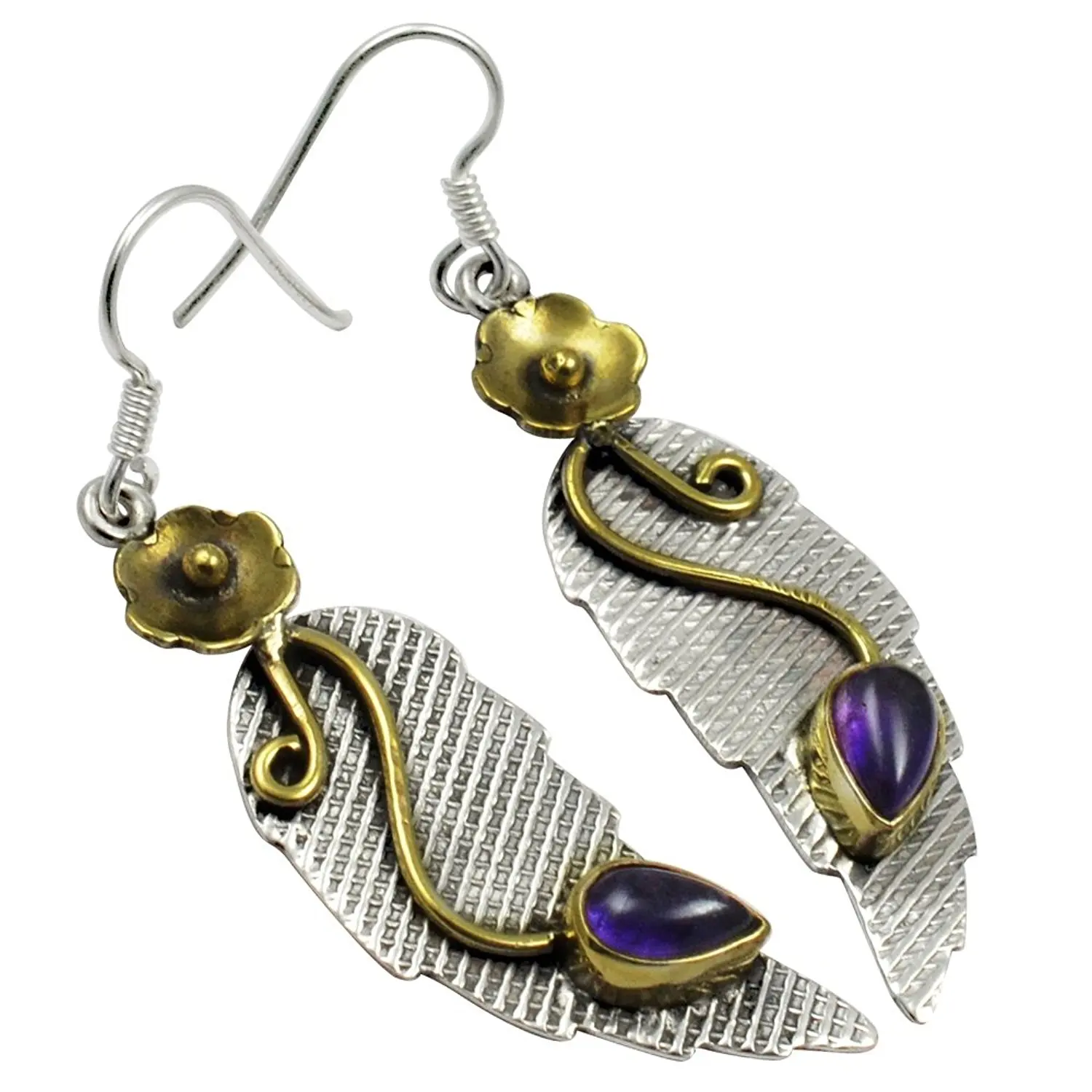 

Серьги Lovegem из настоящего аметиста, серебро 925 пробы, 45 мм, AE2060