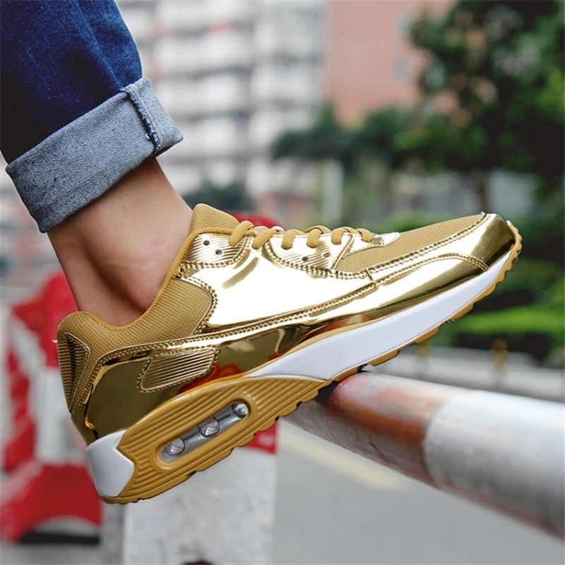 

2018 New Unisex Air Cushion Women Fashion Lace Up Casual Shoes Cushioning Flat Shoes Outdoors Sneakers Woman Tenis Feminino
