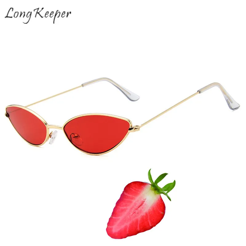 LongKeeper солнцезащитные очки кошачий глаз для женщин и мужчин маленькая