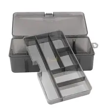 1 шт. рыболовные Крючки рыболовные снасти водонепроницаемый ящик для хранения Чехол Двойной Слой PP пластиковые рыболовные снасти приманка крючок Ящик Для Хранения Чехол