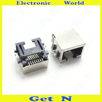 

30pcs For Table Notebooks 8P8C RJ45 Network Connectors H=8.6 Sink Type RJ45 Network Interface Socket