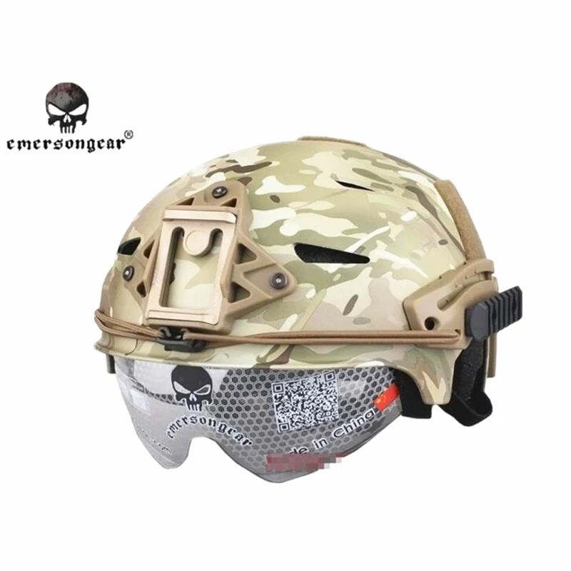 EXF BUMP шлем защитный нейлоновый тактический военный страйкбол маски-шлемы мультикам черный EM8981