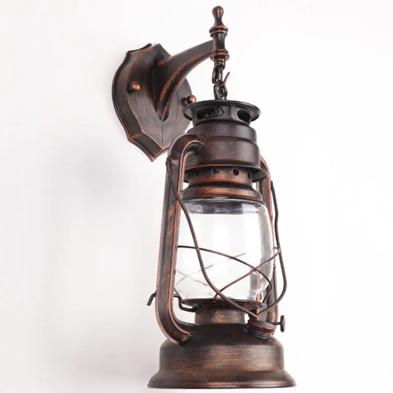 Conduziu a Lâmpada de Parede Querosene do Vintage Luminária para Bar European Retro Europeu Lâmpadas Café Banheiro Arandela Luzes Pingente 6 lâmpada de parede lâmpadas querosene do vintage