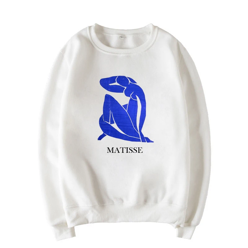 Matisse Art, зимние повседневные топы с мультяшным принтом, большие размеры, свободные топы с длинными рукавами, толстовка, женская новая забавная Толстовка Ulzzang Harajuku - Color: 8