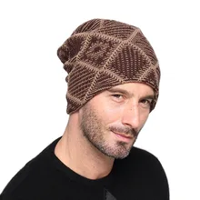 Мужская Осень Зима Теплая Beanies Шляпы Мужчины Женщины Шерсть Трикотажные Шапки Тюрбан Капот Femme Homme