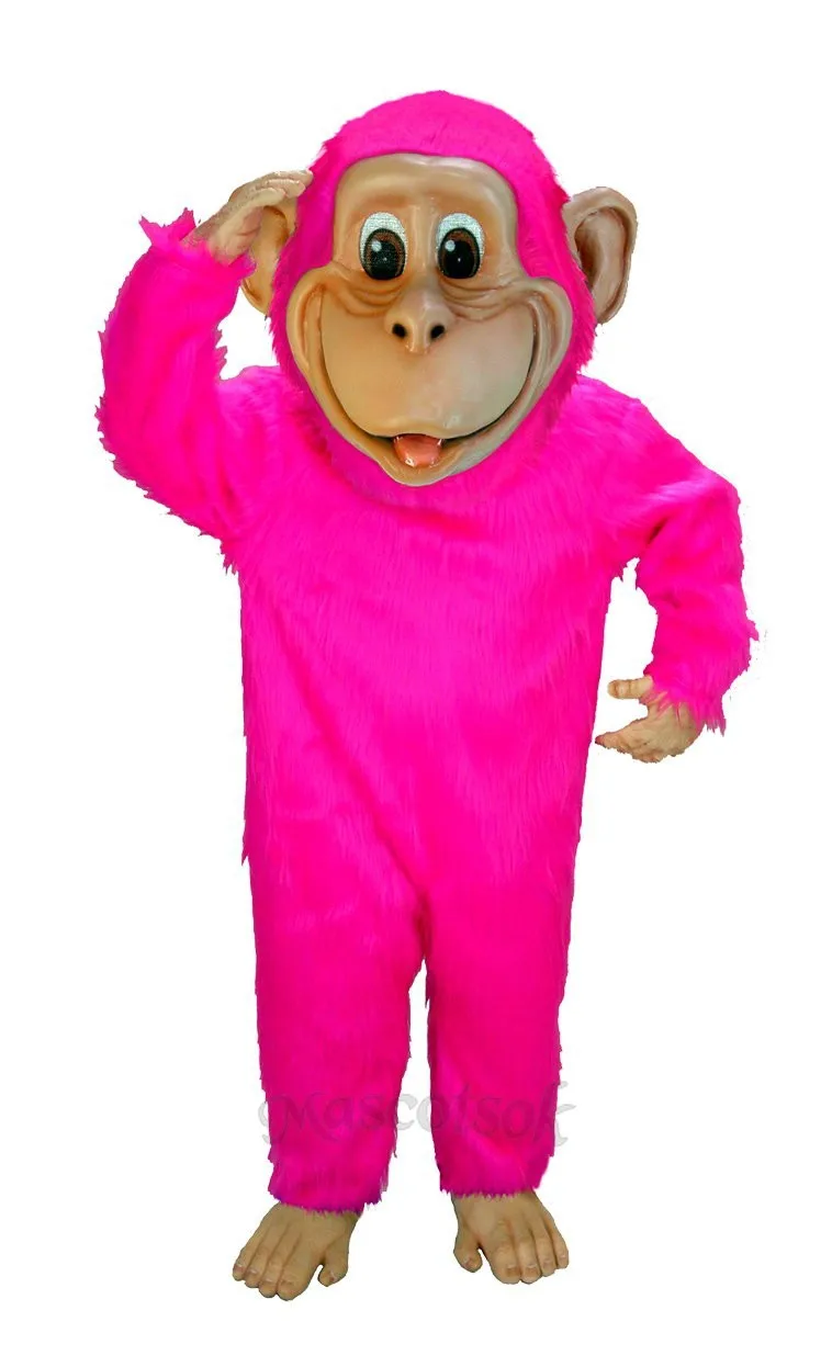 High Quality Pink Chimp Adult Party Carnival Christmas Mascot Costume | Тематическая одежда и униформа