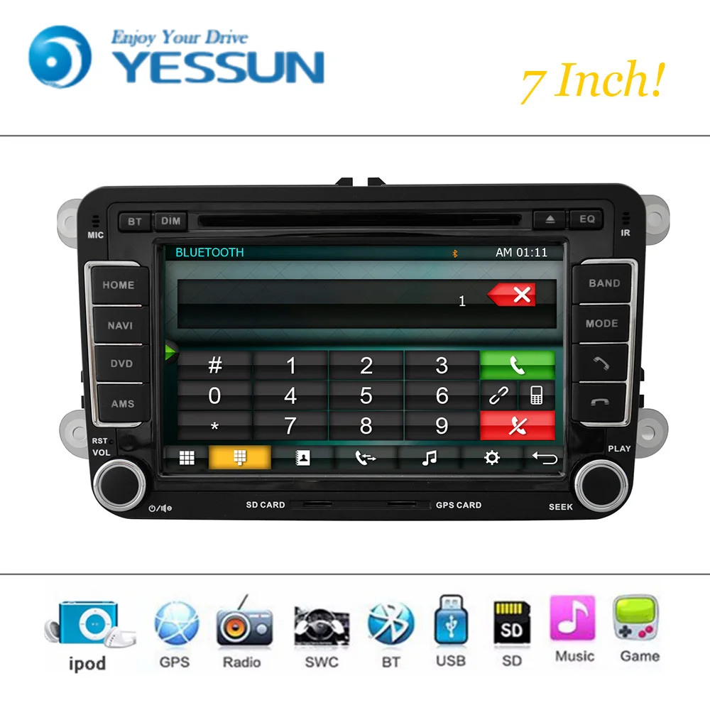 Discount Car DVD Player Wince System For VW Volkswagen Passat POLO GOLF Skoda Car Radio Stereo GPS Navigation Multimedia Audio Video 2