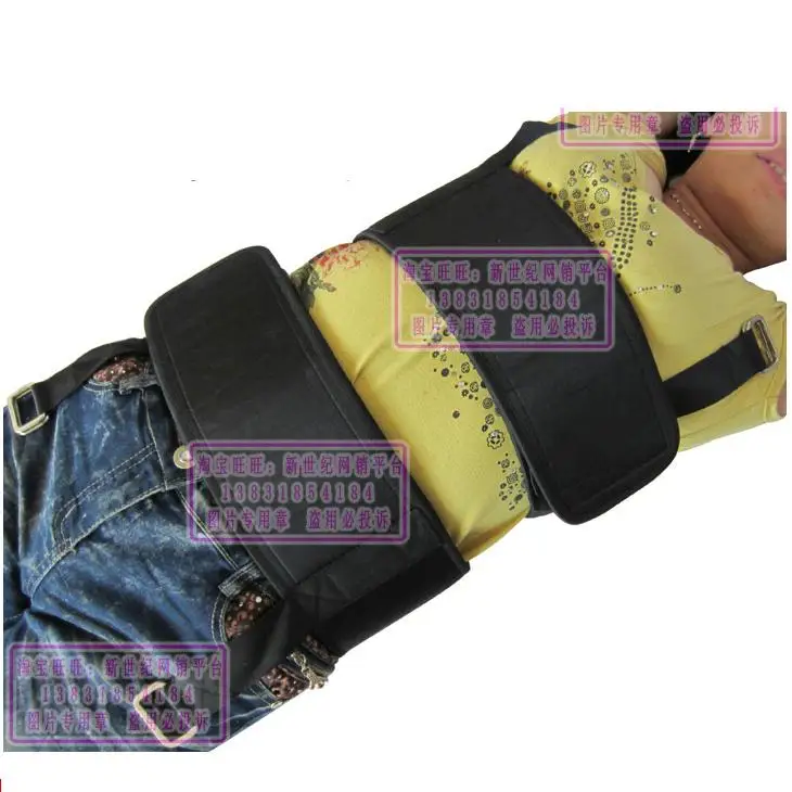 

home use pelvis and lumbar traction belt with the drop-down fastening tape Strain of lumbar disc herniation