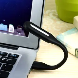 Мини-Регулируемая Гибкая USB светодио дный лампа Powerbank PC ноутбук идеально подходит для ночной рабочей книги лампа для чтения